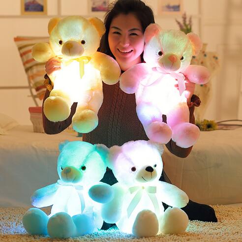 Glowing LED Teddy Bear