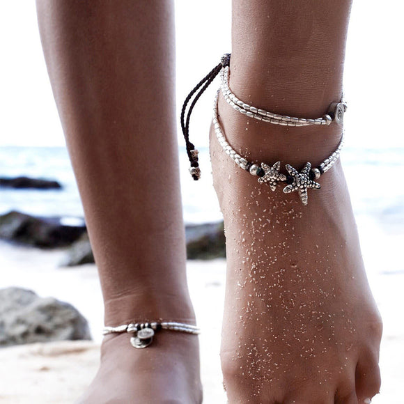 Bohemian Starfish Anklets
