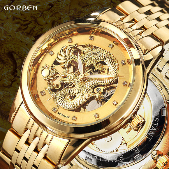 Luxury Dragon Skeleton Watch